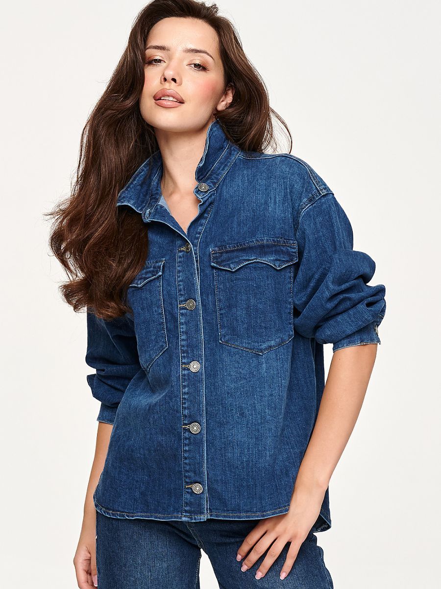  Long sleeve shirt model 230871 Makadamia 