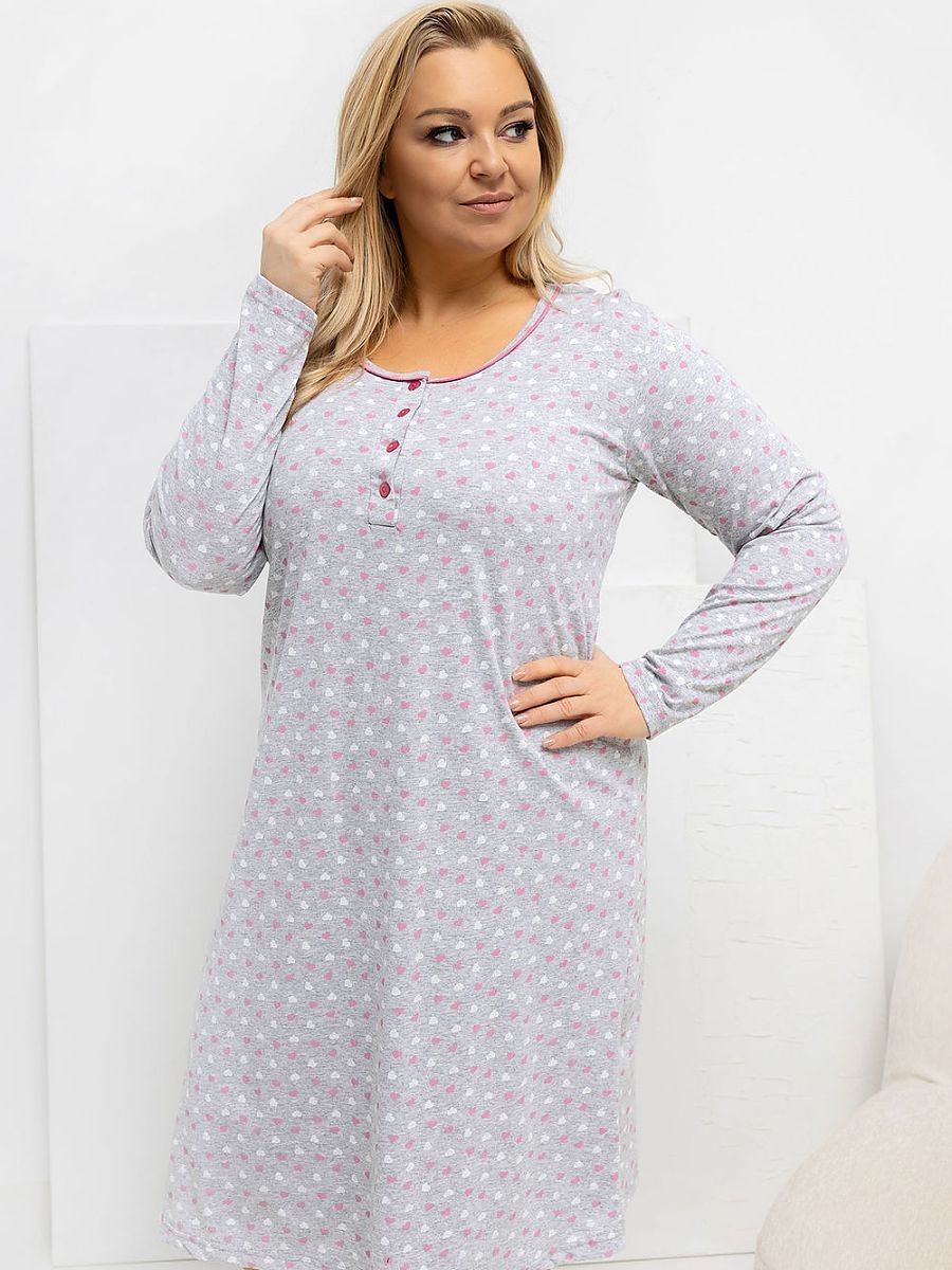  Plus Size Nightgown model 223309 Forever Pink 