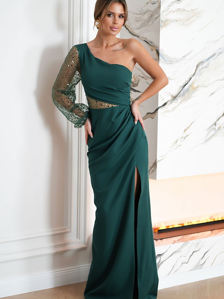  Long dress model 190485 Bicotone 
