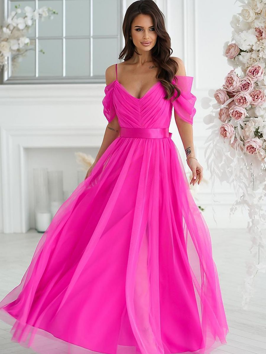  Long dress model 196094 Bicotone 