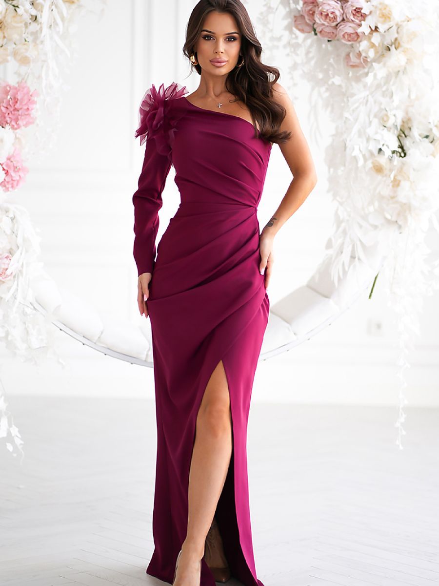  Long dress model 203646 Bicotone 