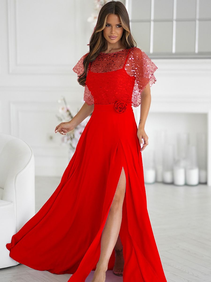  Long dress model 219688 Bicotone 