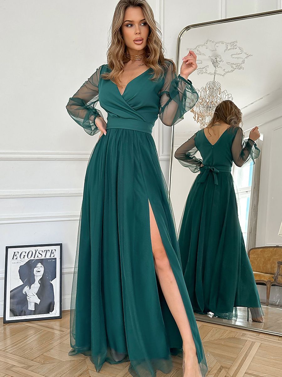 Long dress model 220099 Bicotone 