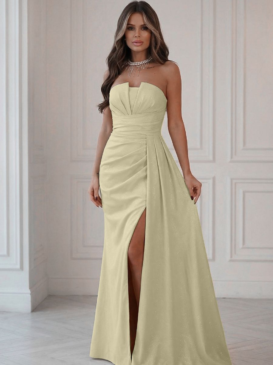  Long dress model 224636 Bicotone 